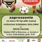 PLAKAT  HURAGAN Mecz 10.08