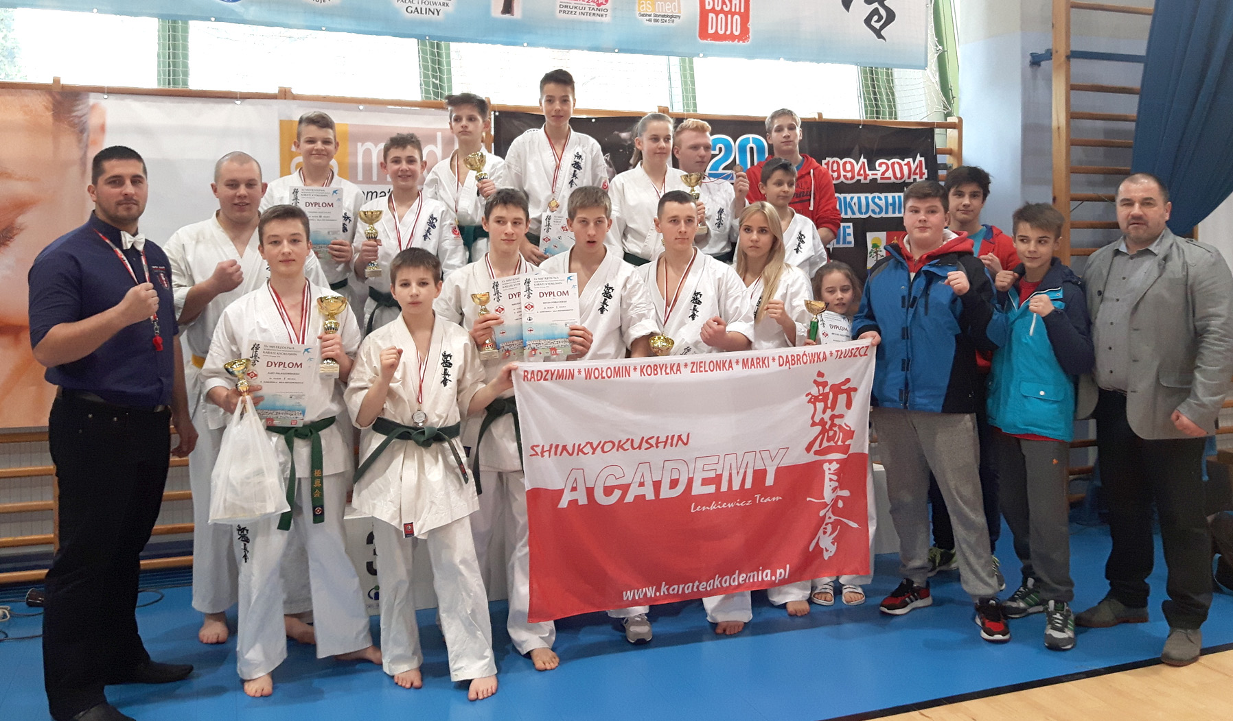 Radzymińska Karate Academia drużynowym Mistrzem Mazowsza 2016 r.