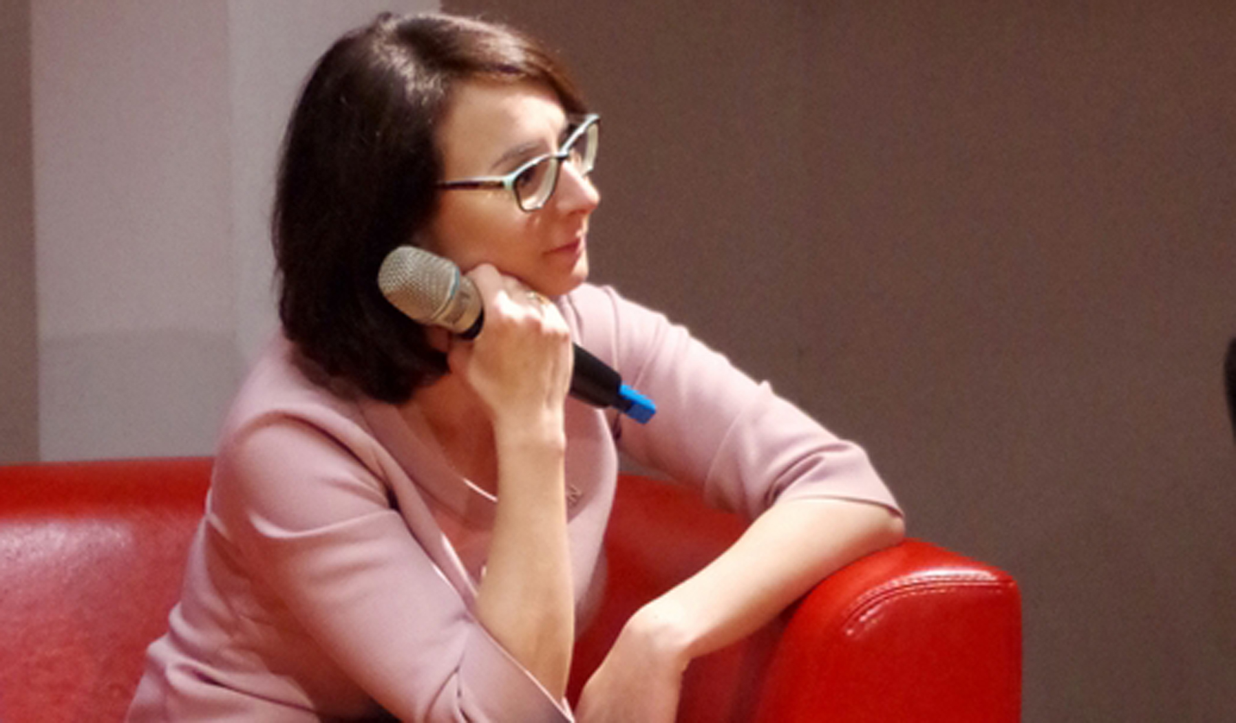 Posłanka Kamila Gasiuk-Pihowicz z Nowoczesnej w Wołominie