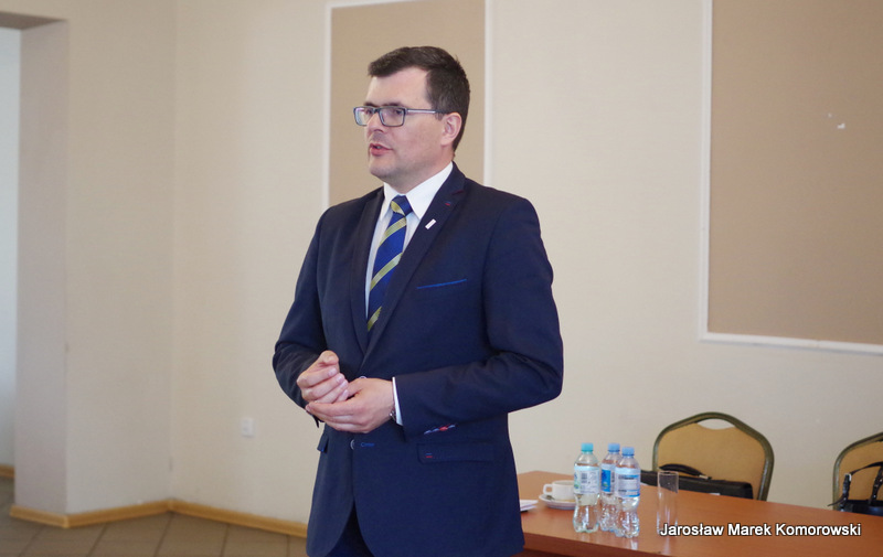 Poseł Piotr Uściński w Poświętnem