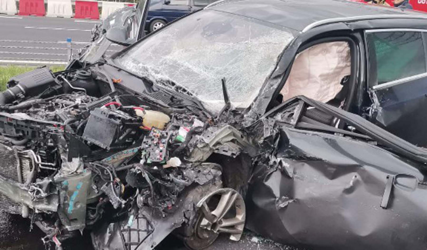 Wypadek na S-8 na wysokości miejscowości Nadma