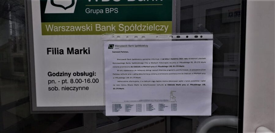 WBS zamyka filię w ratuszu