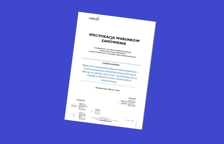 Zaprojektują ulicę Wilczą w Markach