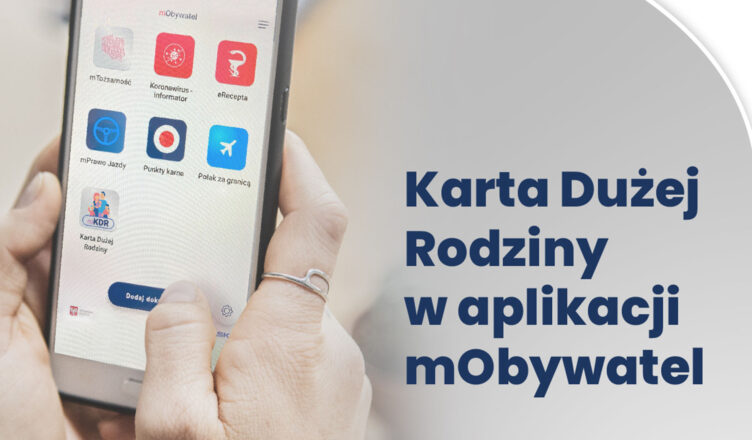 Karta Dużej Rodziny wkrótce w aplikacji mObywatel