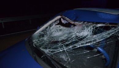 wjechała w niego pijana kobieta