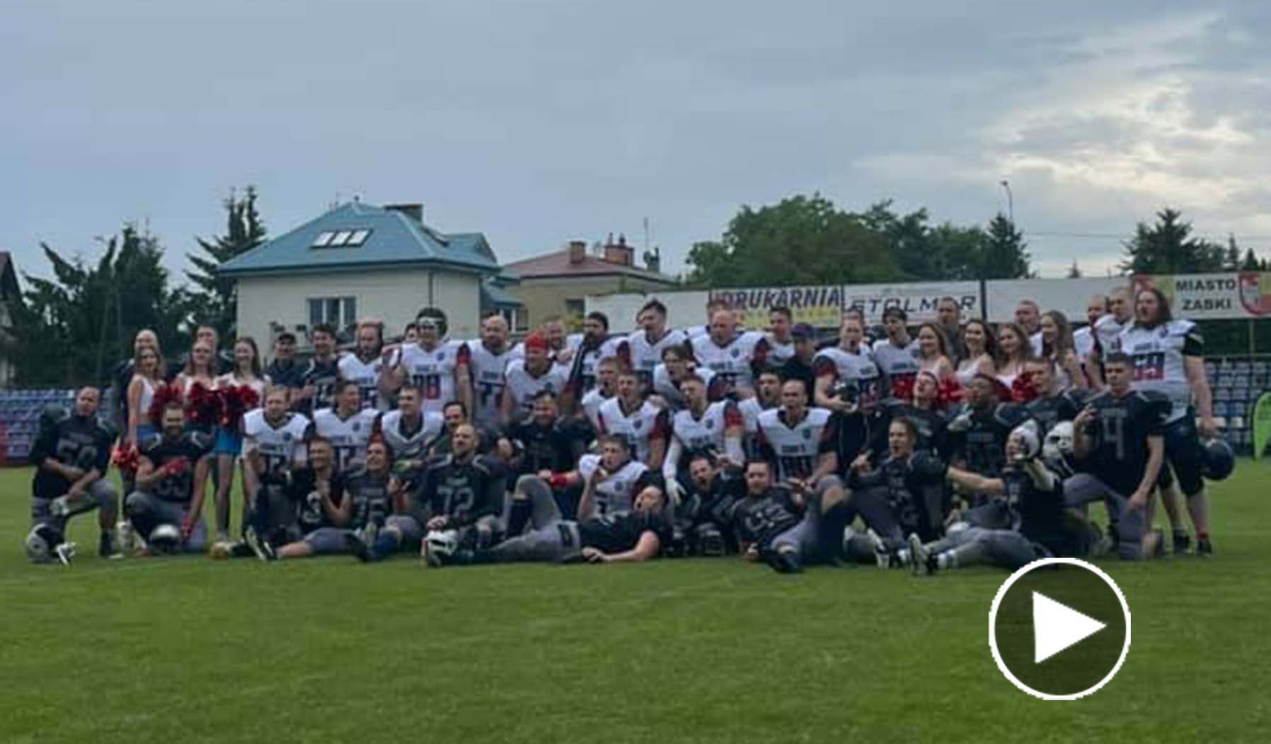 Fragmenty meczu futbolu amerykańskiego: Dukes Ząbki – Kaunas Dukes