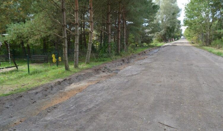 nową drogą w Szczepanku