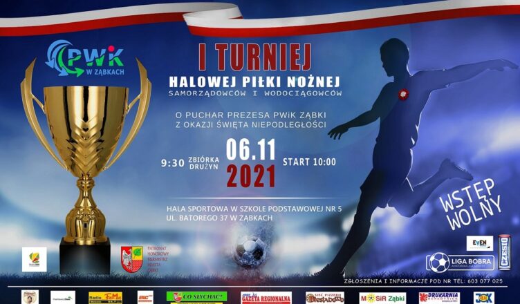 Turniej halowej piłki nożnej pod patronatem Burmistrza Miasta Ząbki
