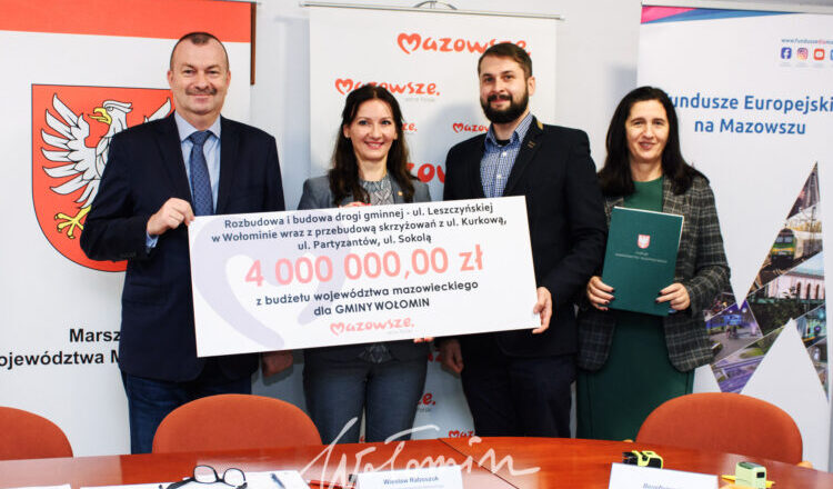 4 mln dofinansowania na gminne drogi w Wołominie