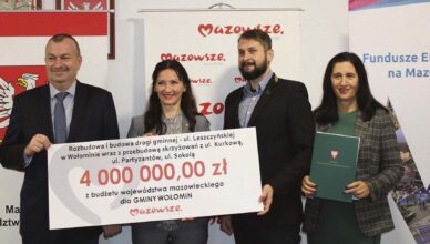 Inwestycje z powiatu wołomińskiego ze wsparciem samorządu województwa