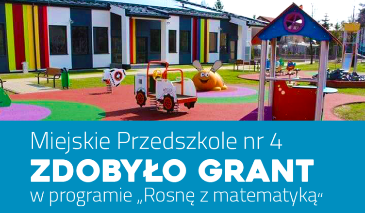 Grant matematyczny dla Miejskiego Przedszkola nr 4 w Zielonce
