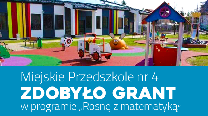 Grant matematyczny dla Miejskiego Przedszkola nr 4 w Zielonce