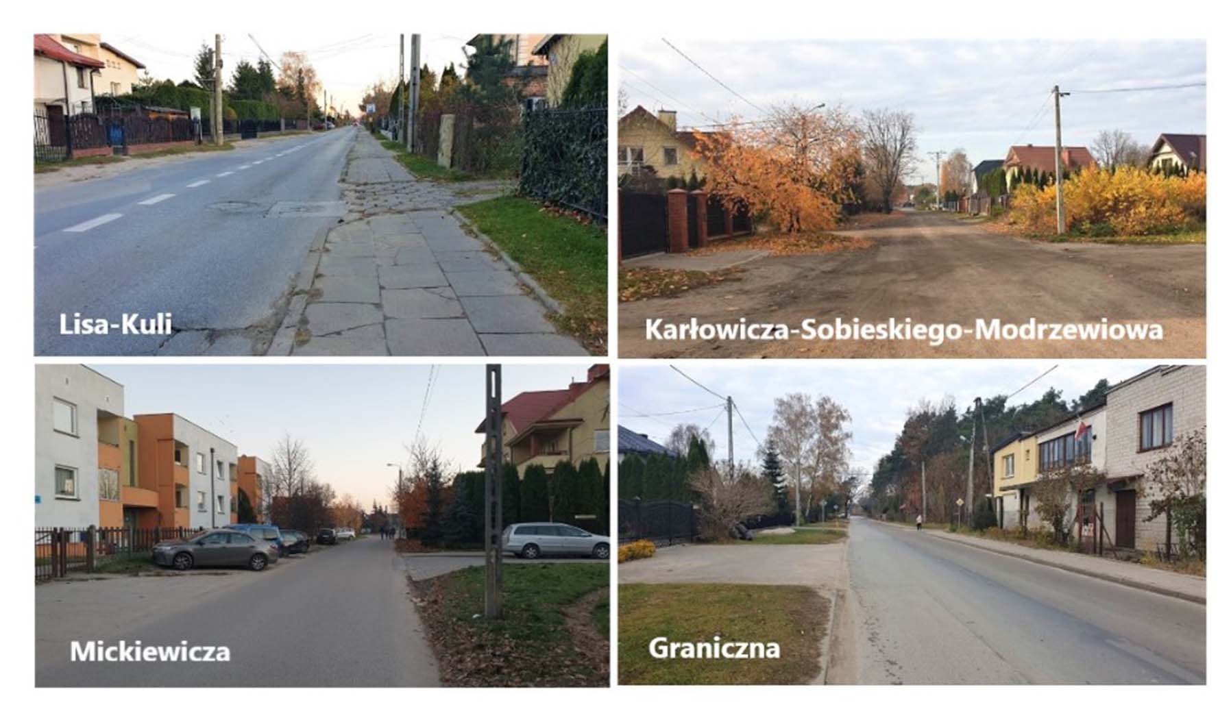 modernizować Karłowicza-Sobieskiego-Modrzewiową, Graniczną, Lisa-Kuli i Mickiewicza