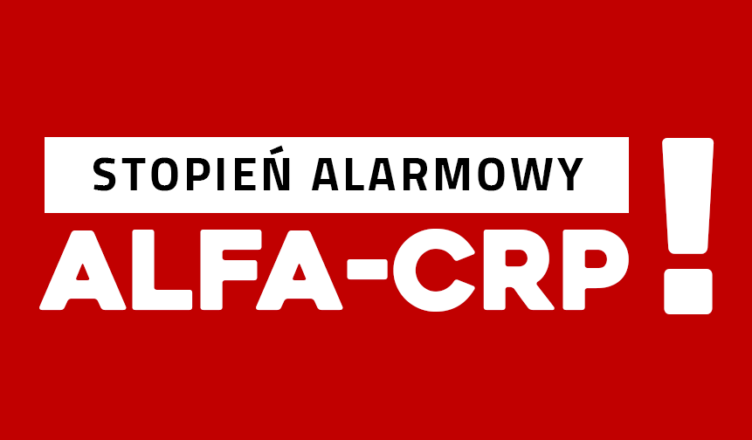 Stopień alarmowy ALFA-CRP w całym kraju