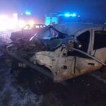 Zderzenie tira i samochodu osobowego