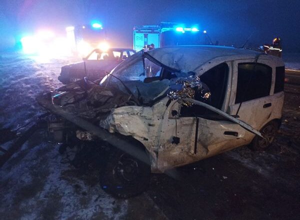 Zderzenie tira i samochodu osobowego