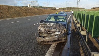 Wypadek na trasie S8