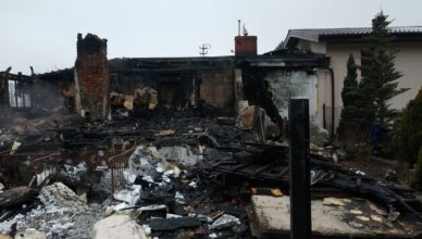 Kobieta zginęła w pożarze domu