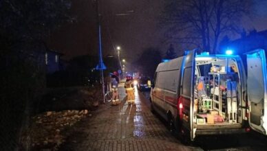 Wyciek gazu w Ząbkach