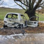 Zginął w płonącym samochodzie