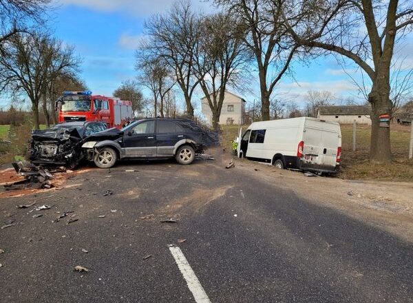 Zderzenie trzech pojazdów pod Wyszkowem