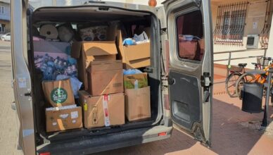 Pierwszy transport z pomocą z Tłuszcza