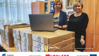 Sprzęt dla wołomińskich uczniów