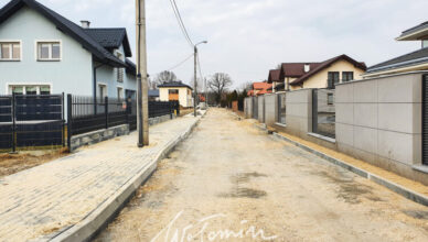 Budowa ulicy Zimowej w Wołominie