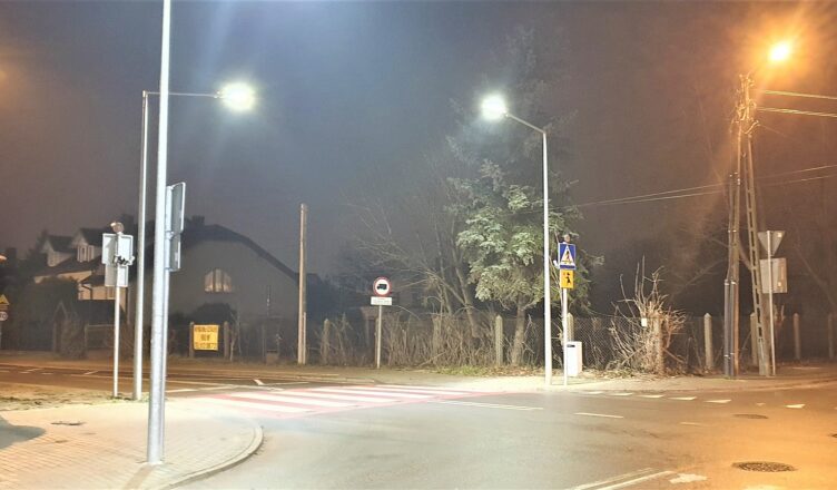 Doświetlenie przejść dla pieszych w Markach