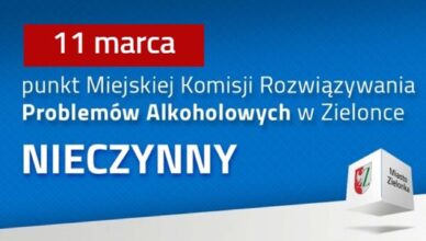 Punkt konsultacyjny MKRPA w Zielonce nieczynny