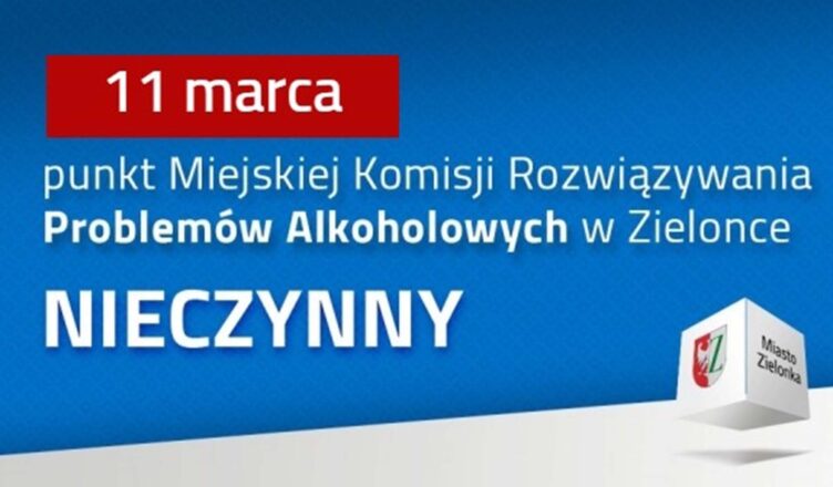 Punkt konsultacyjny MKRPA w Zielonce nieczynny
