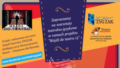 Bezpłatne warsztaty teatralne dla młodzieży