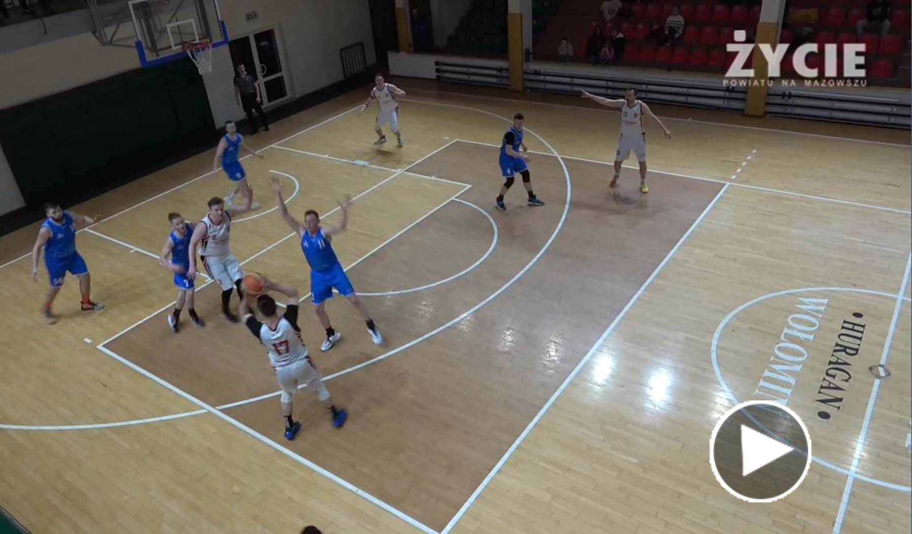 Fragmenty meczu III ligi koszykówki pomiędzy SPEED sport Wołomin a UKS Basket Siedlce