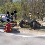 Zderzenie samochodu osobowego z wozem konnym