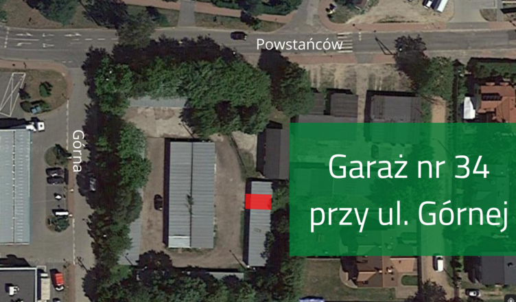 Zielonka - garaż przy ulicy Górnej czeka na nowego najemcę