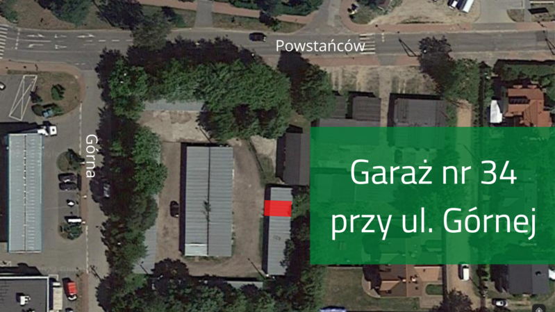 Zielonka - garaż przy ulicy Górnej czeka na nowego najemcę