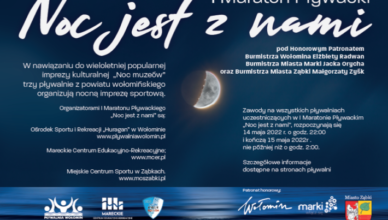 I Maraton Pływacki ?Noc jest z nami? w Ząbkach, Markach i Wołominie