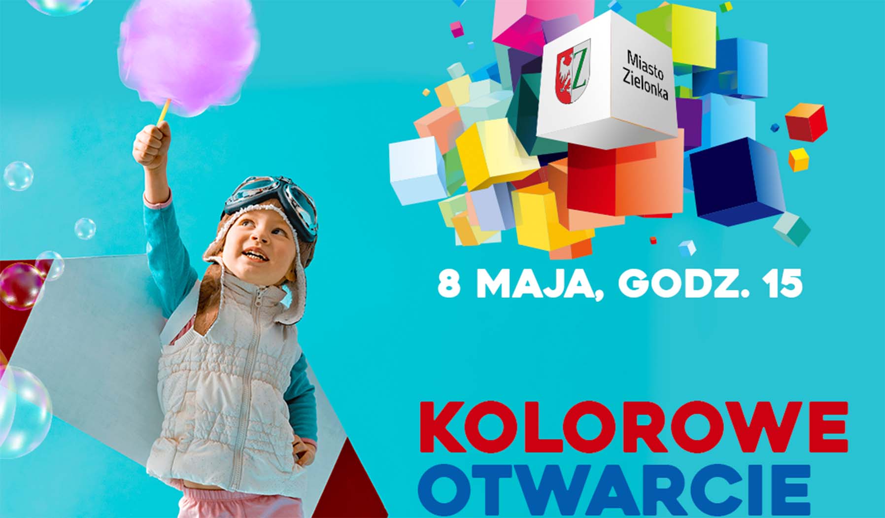 Kolorowe otwarcie Skweru Lotników w Zielonce