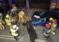 Pijany kierowca przeleciał przez rondo i staranował trzy samochody