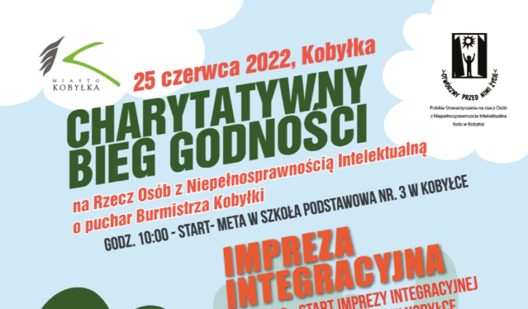I Charytatywny Bieg Godności Osób z Niepełnosprawnością Intelektualną o Puchar Burmistrza Kobyłki