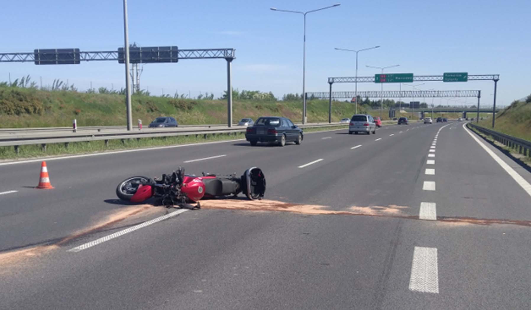 Śmiertelny wypadek na trasie S8