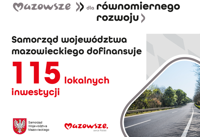 lokalnych inwestycji ze wsparciem samorządu województwa mazowieckiego