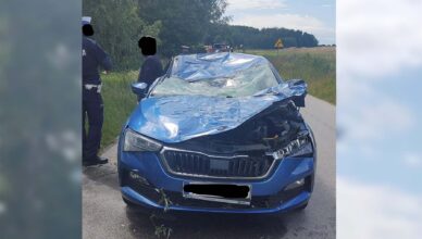 Drzewo runęło na samochód z którym jechało 6-letnie dziecko