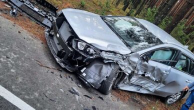 Wypadek w Starym Bosewie, dwie osoby w szpitalu