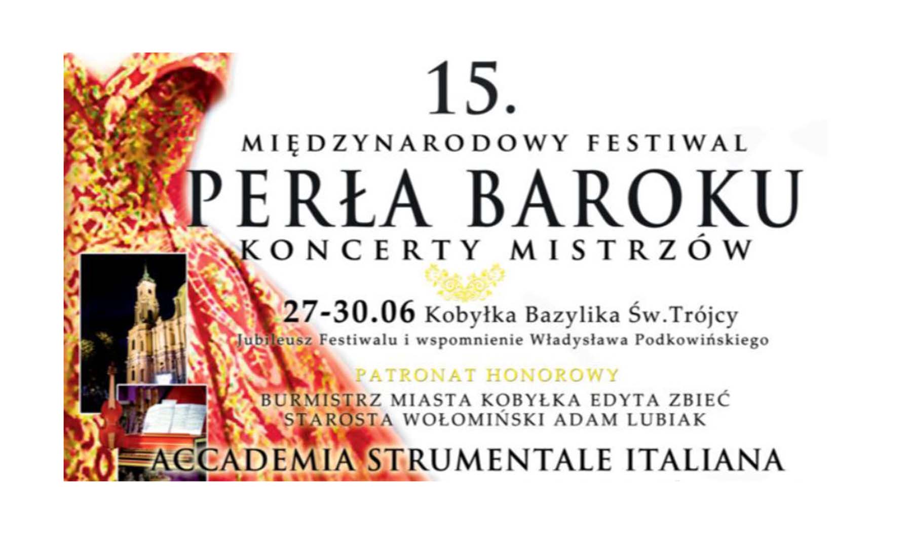 15. Festiwal Perła Baroku - Koncerty Mistrzów