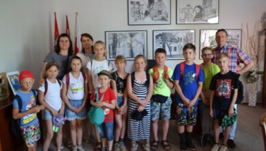 Wakacyjna wizyta u burmistrza Tłuszcza