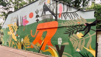 Zielonka - mural łączący historię ze współczesnością