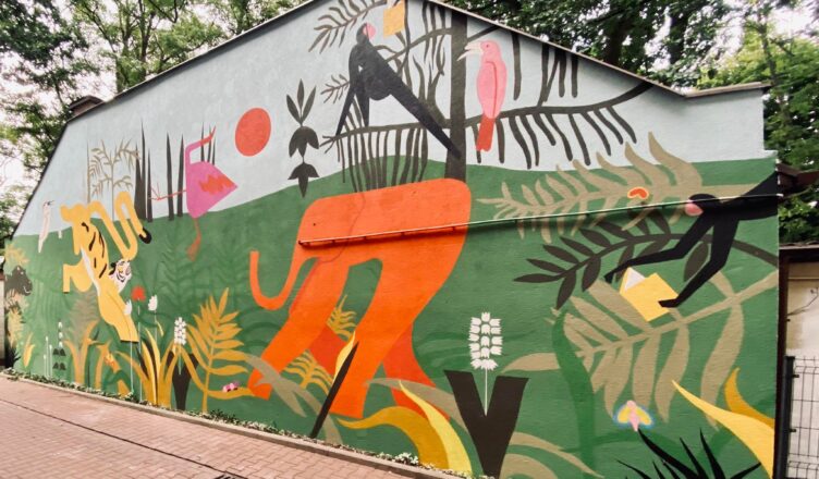 Zielonka - mural łączący historię ze współczesnością