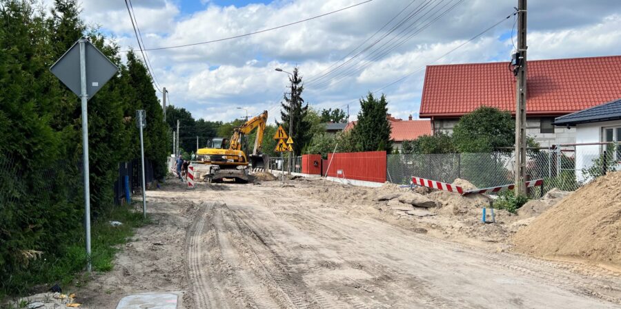 Zielonka - ulica Pustelnicka zyskała nowy kanał deszczowy