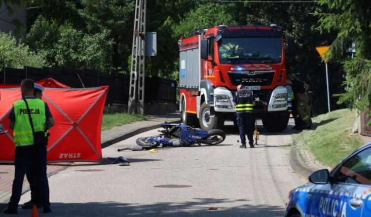 Śmiertelny wypadek z udziałem motocyklisty